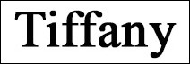 Tiffany Tiffany
